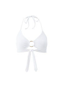 hamburg white bikini top