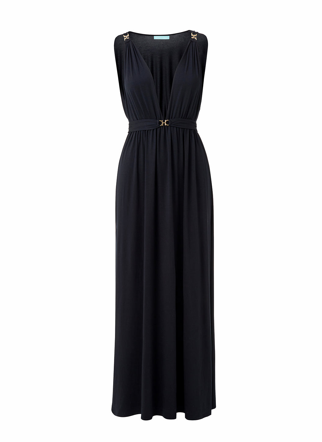 Lou Cheetah V Neck Short Sleeve Belted Maxi Dress | Official