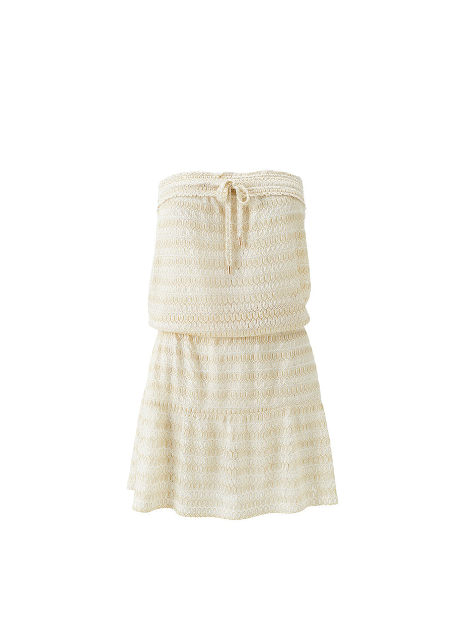 Isla Gold Bandeau Knit Short Dress | Official Site XS Isla Gold Bandeau Knit Short Dress | Official Site XS