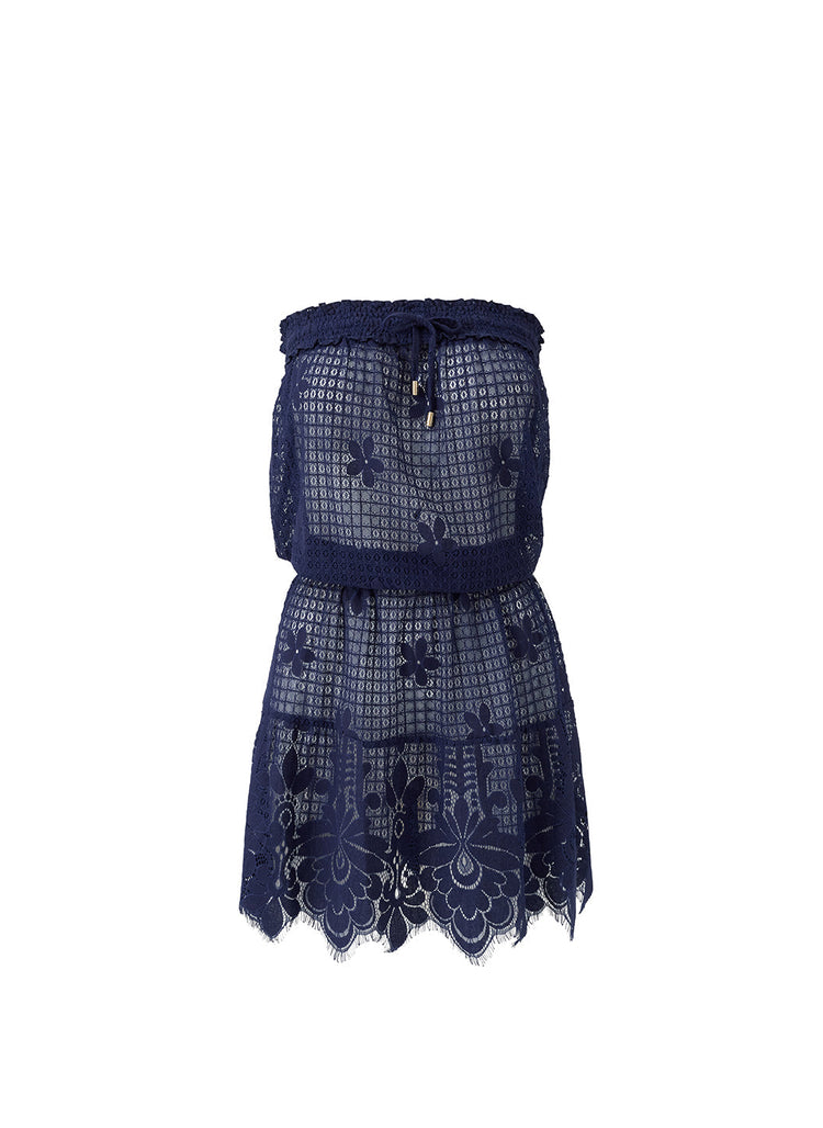 melissa odabash crochet dress Melissa Odabash Ellis Crochet Mini Beach Dress