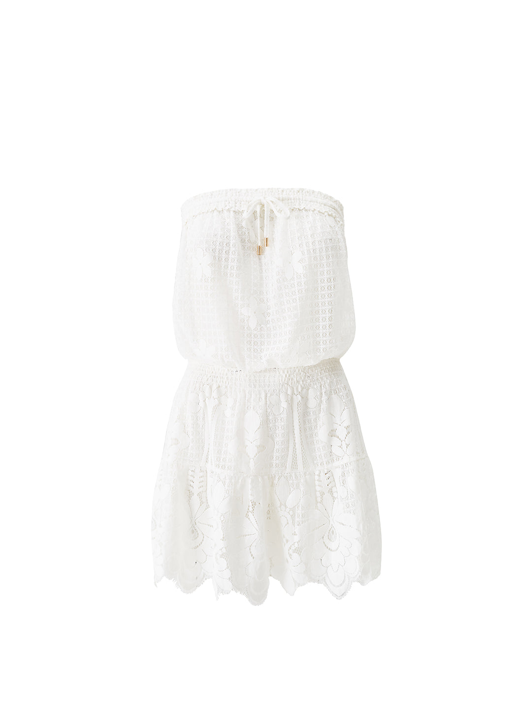 Melissa Odabash Women's Molly Ruffle Minidress - White - Size Small Melissa Odabash Women's Molly Ruffle Minidress - White - Size Small