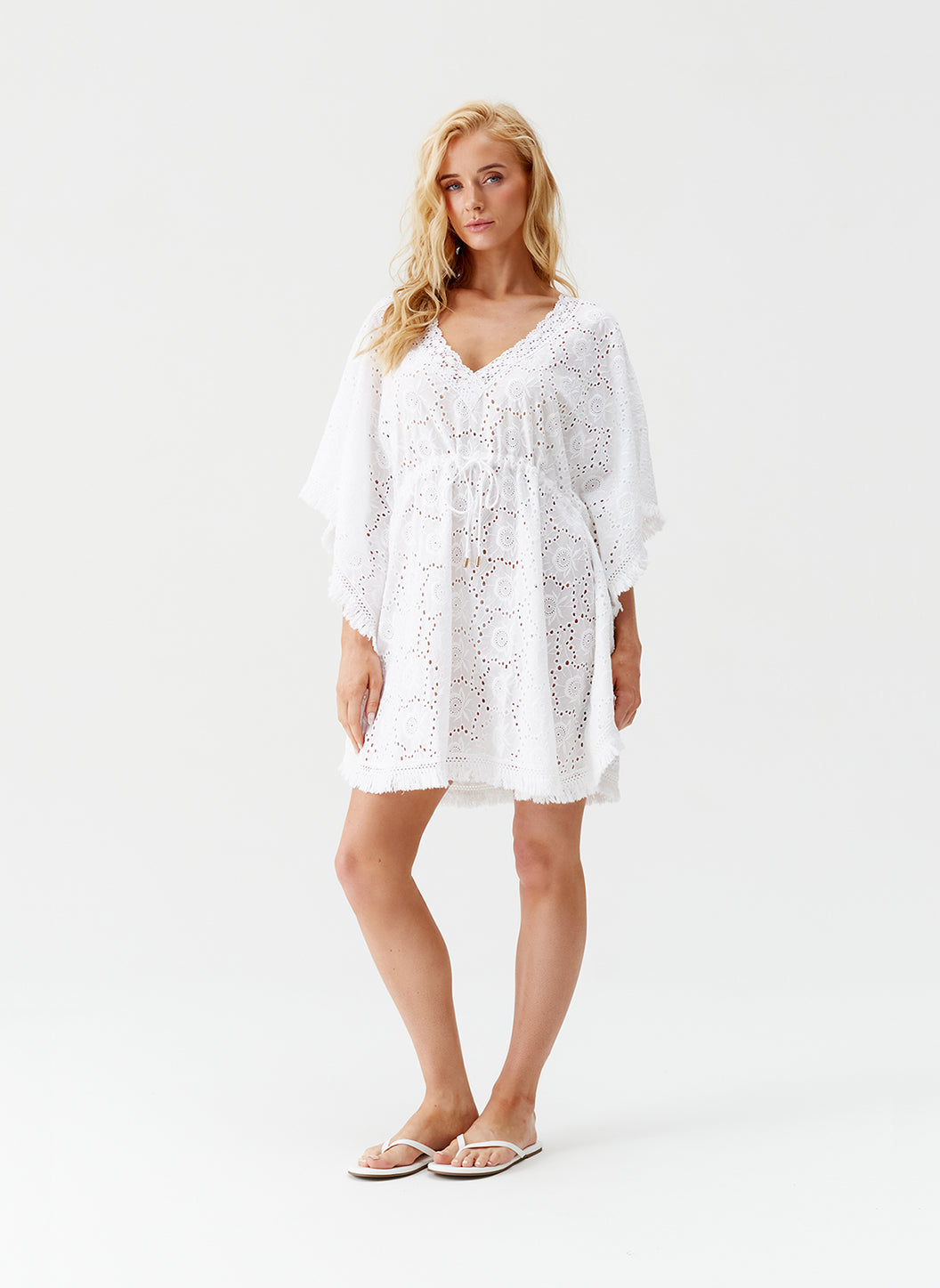 Ivy White Kaftan | Official US Site