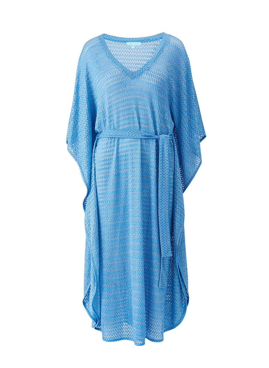 June Ocean Zigzag Crochet V-Neck Long Kaftan | Official US Site June Ocean Zigzag Crochet V-Neck Long Kaftan | Official US Site