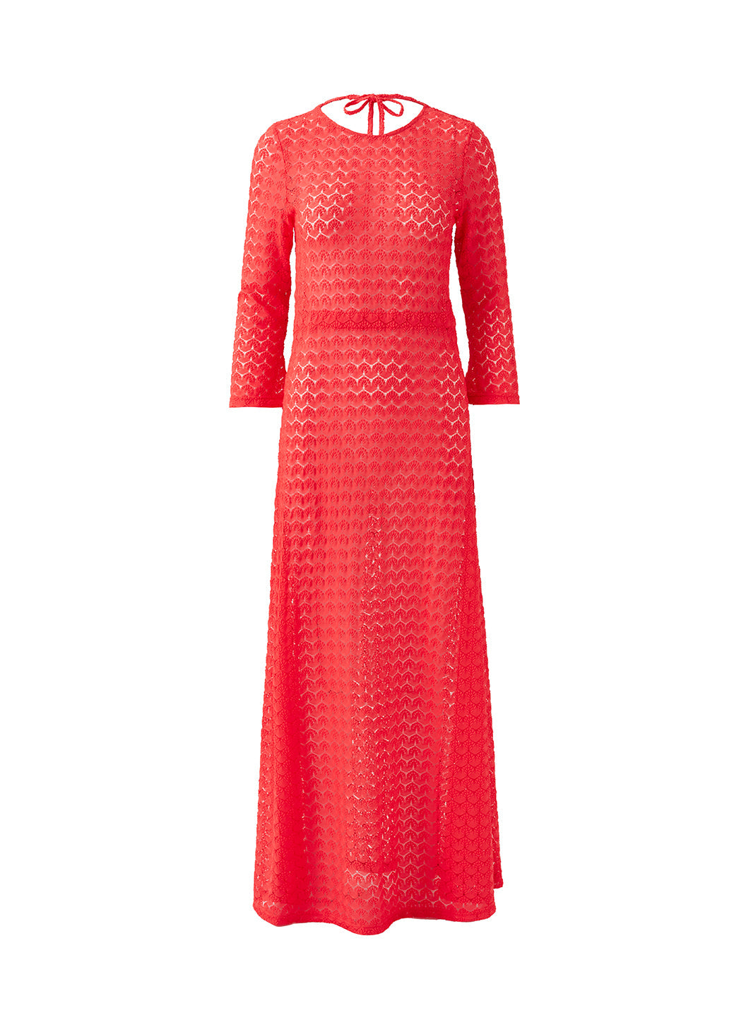 melissa odabash red dress Zima Red Long Wrap Knit Dress