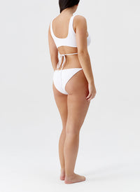 Livorno White Weave Bikini 2024 Curve Model Back