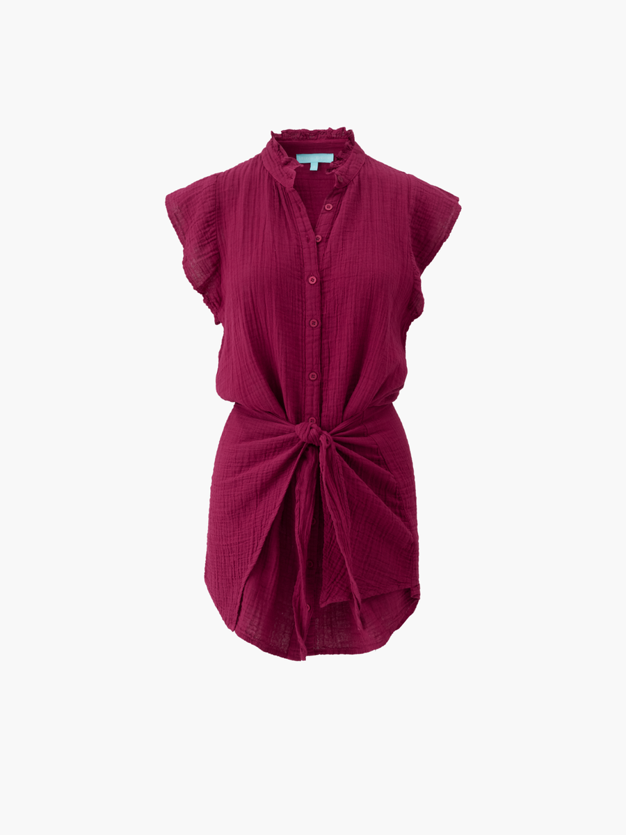 Lucinda Burgundy Dress