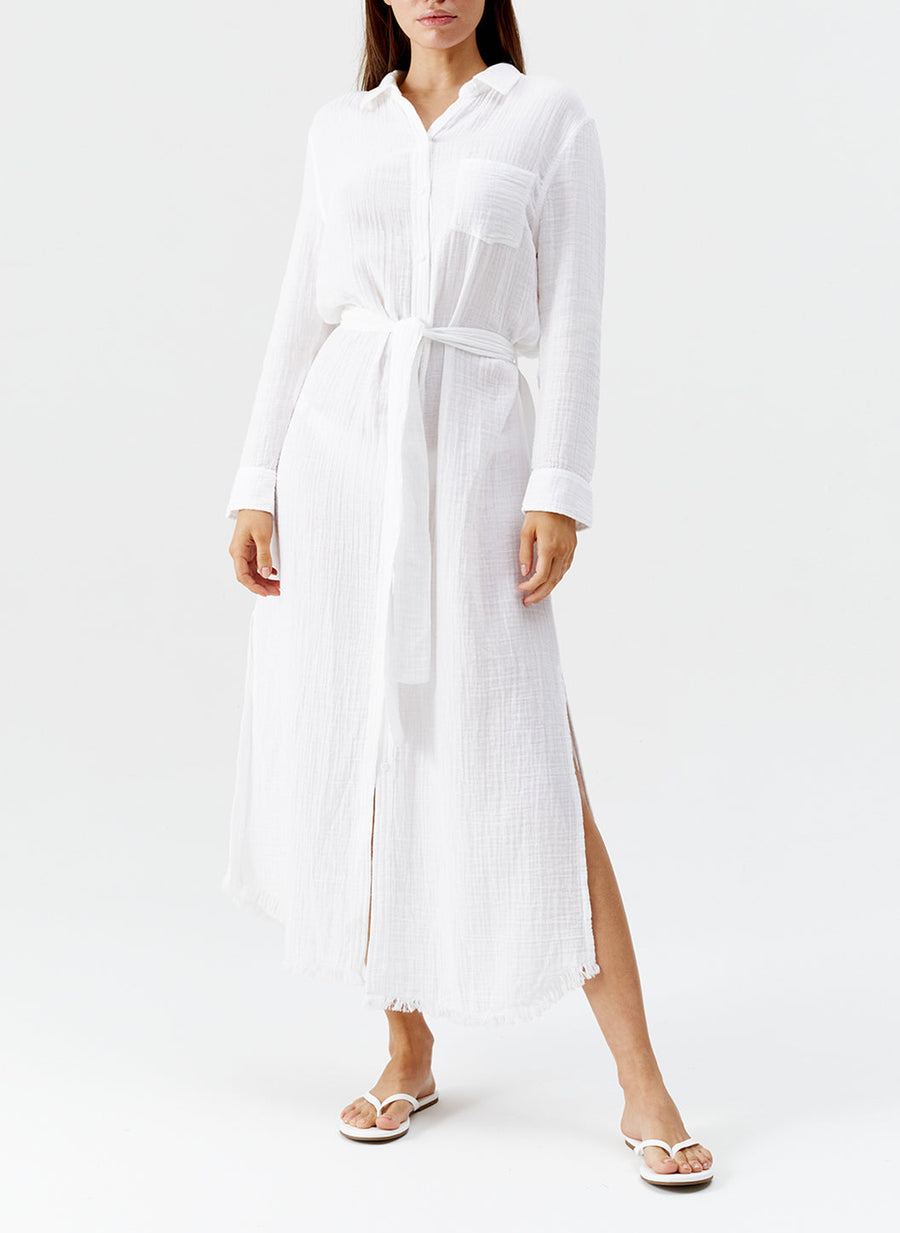 Margot White Dress 2024 Model Front