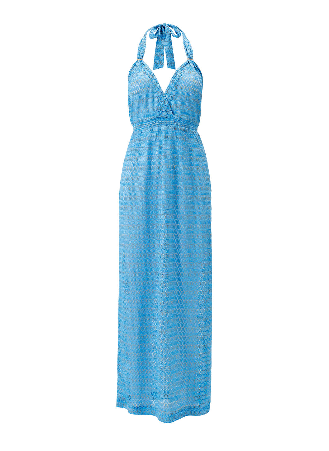 polyvore maxi dresses Mariah Ocean Halter Knit Dress ASSEMBLED IN THE PRC. floral lace quinceanera dress Style:Cascading 18