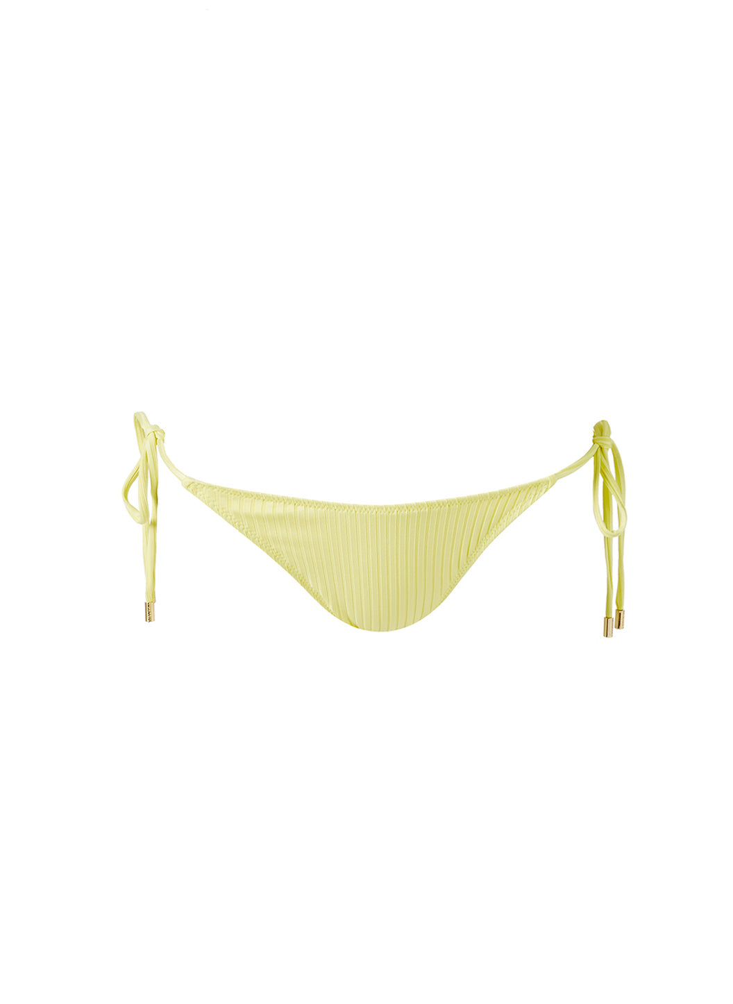 Melissa Odabash Alba Yellow Textured Bandeau Bikini Top