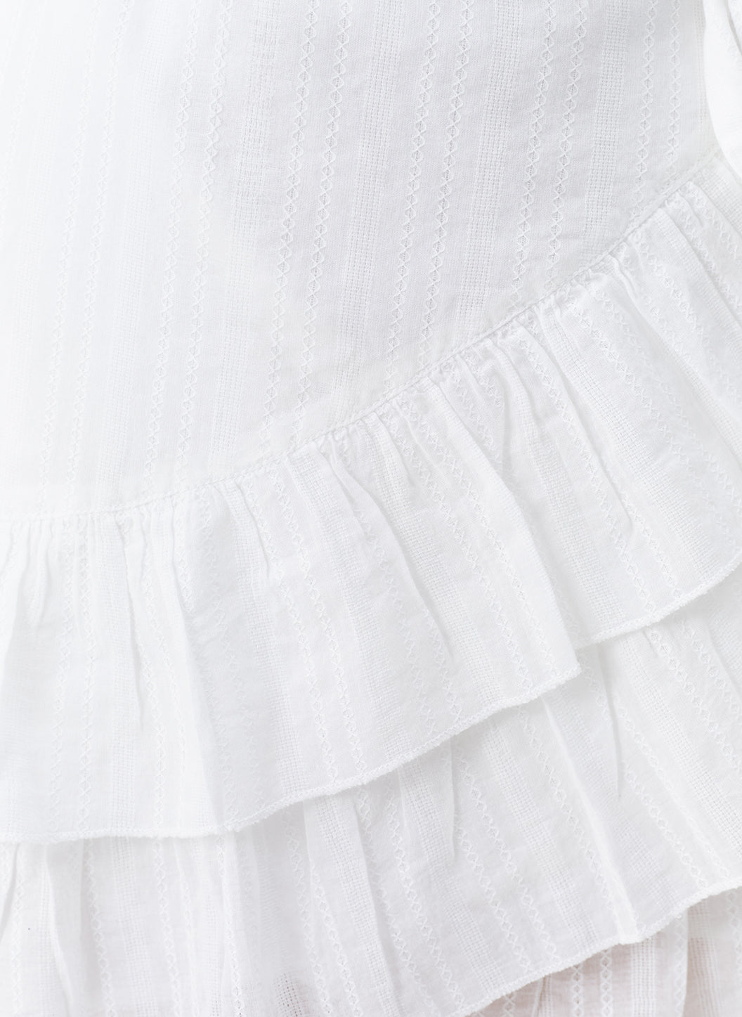 Molly White Frill Wrap Mini Dress | Official US Site