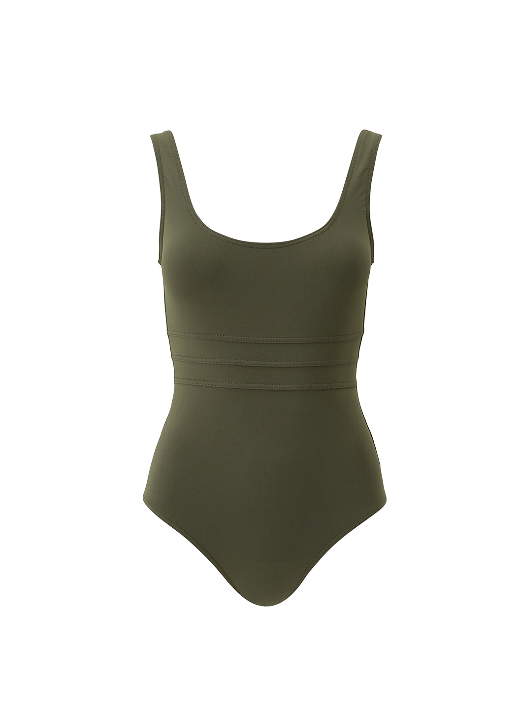 Olive Over The Shoulder Swimsuit SPF 50+ Removable Pads - Nevada
