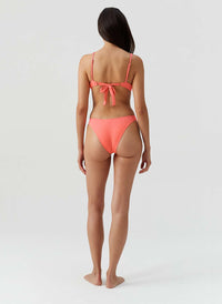 Noto Apricot Ribbed Bikini