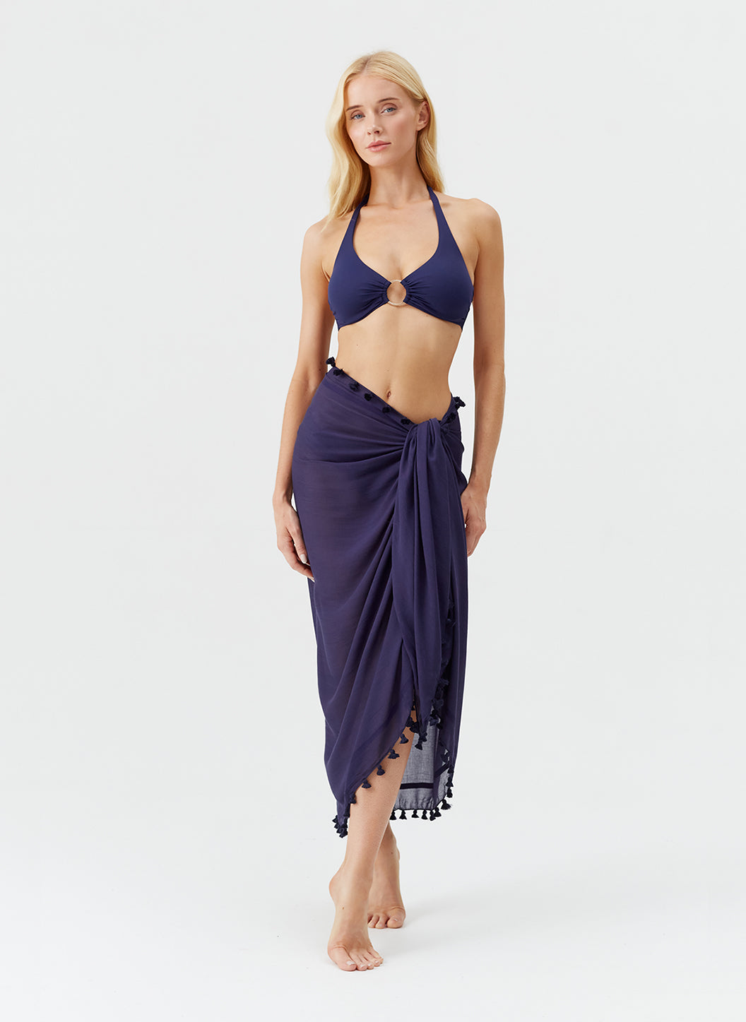 Navy sarong skirt hotsell