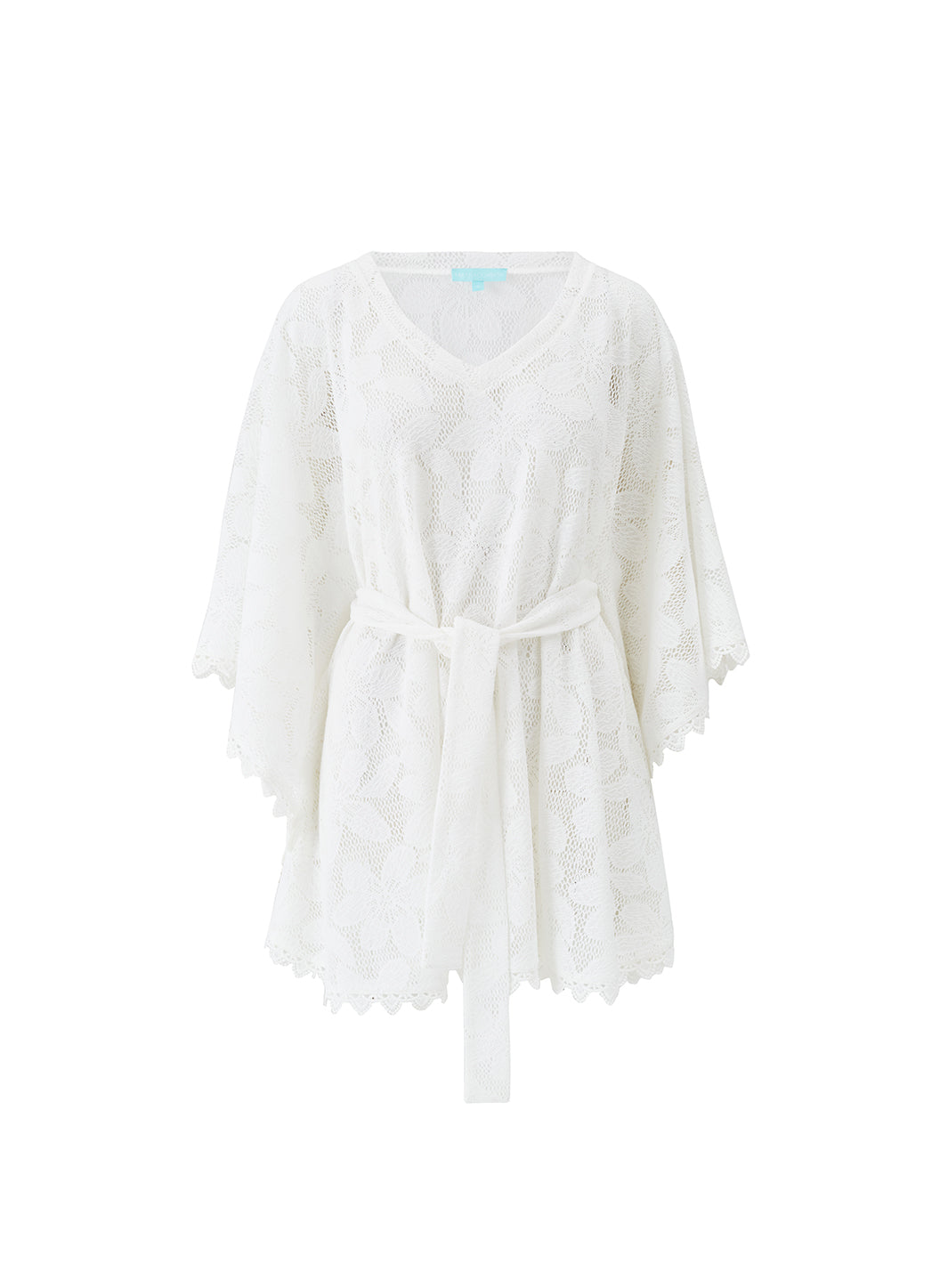White Bell Sleeve Mini Dress - Victoria | Melissa Odabash US