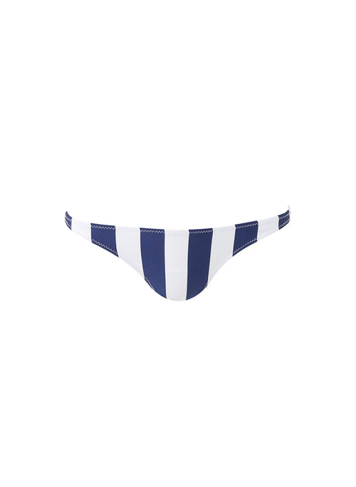 Ponza Navy Stripe Bikini Bottom 2024 Cutout