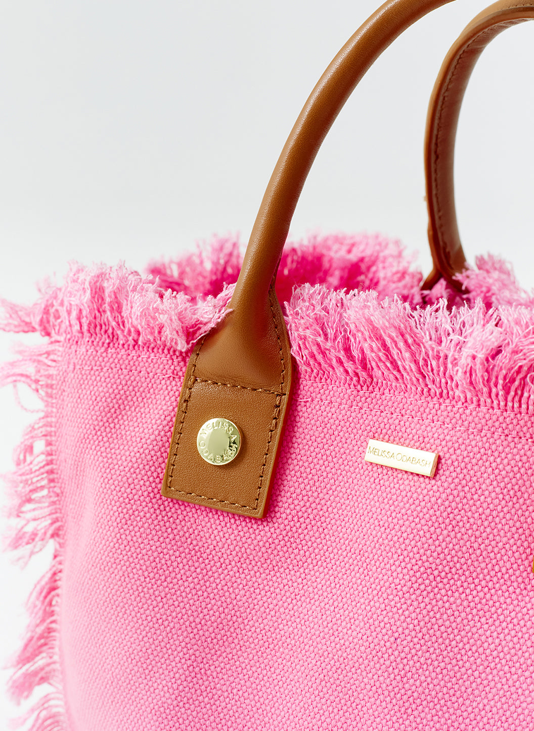 Hot Pink Small Beach Tote Bag - Porto Cervo | Melissa Odabash US