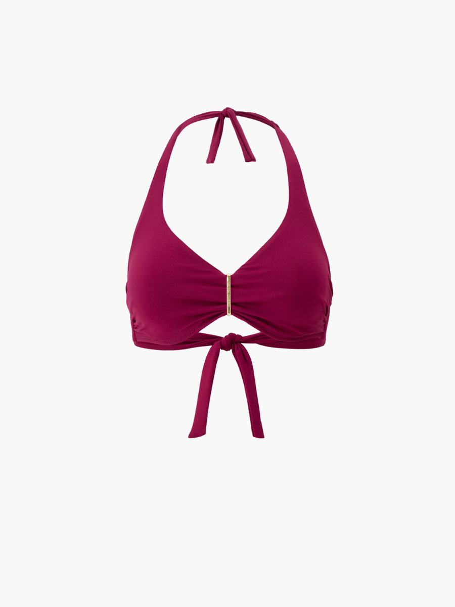 Provence Burgundy Bikini Top