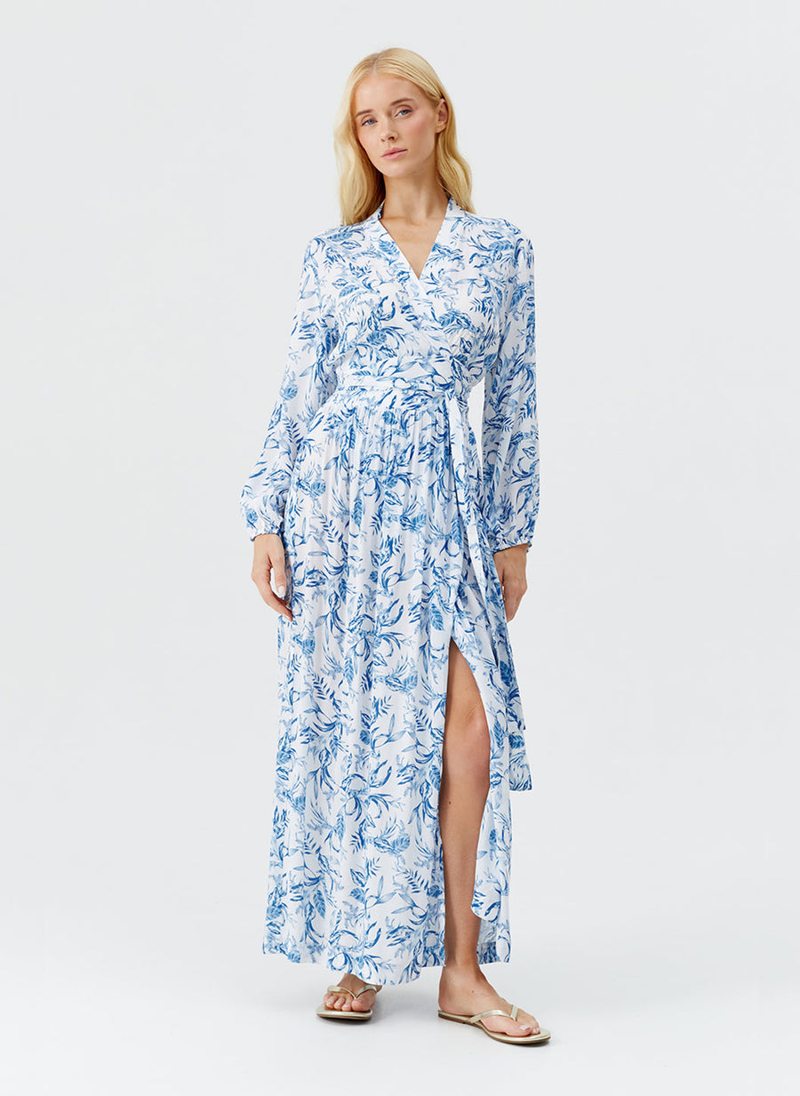 Rachel Blue Leaf Dress | Official US Site Rachel Blue Leaf Dress | Official US Site