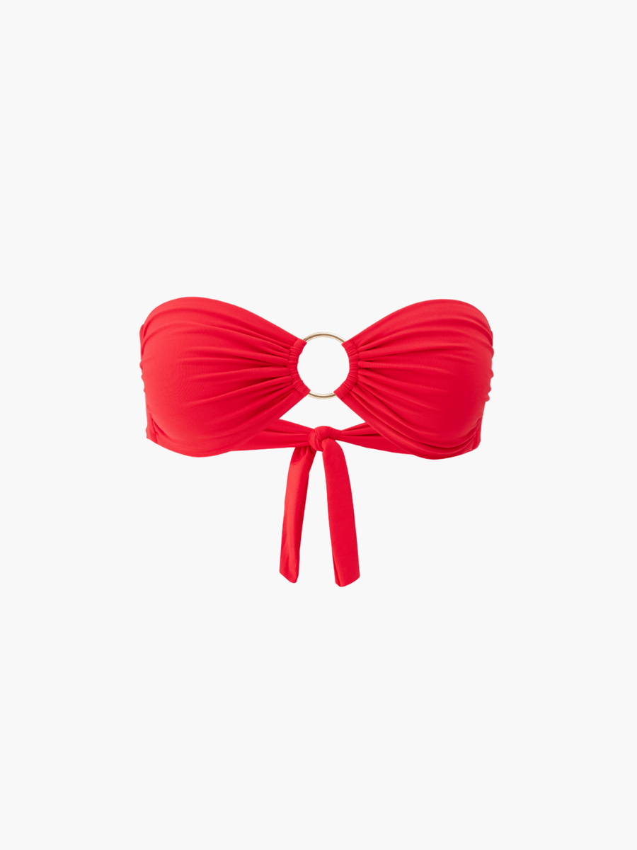 Saya Red Bikini Top