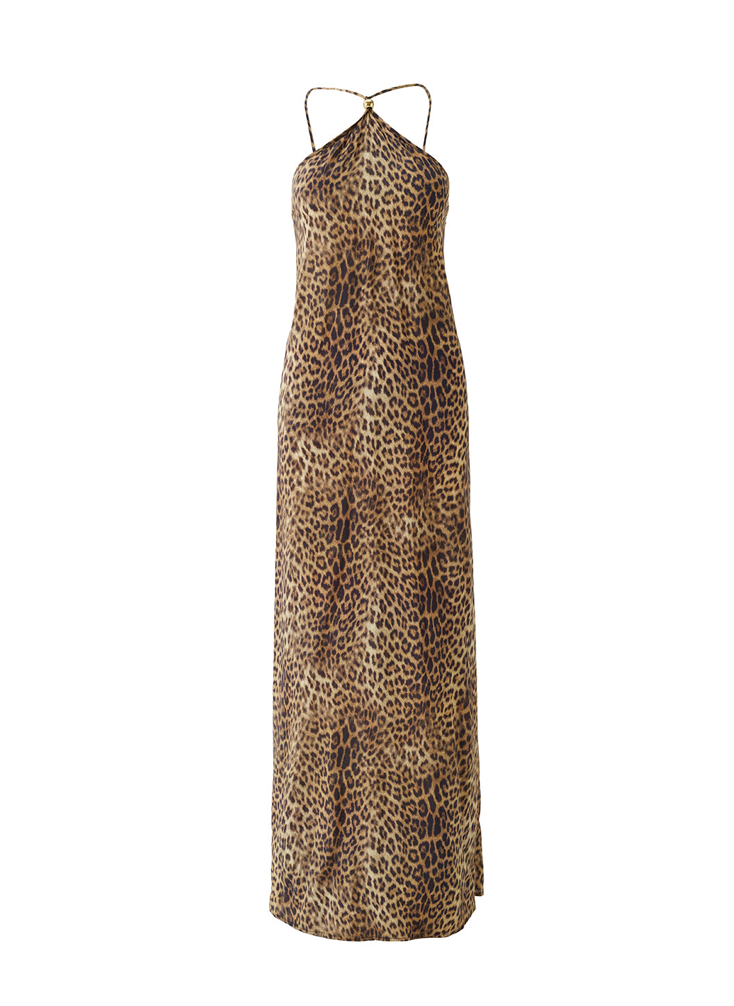 Sage Cheetah Maxi Chiffon Dress | Official Site M Sage Cheetah Maxi Chiffon Dress | Official Site M