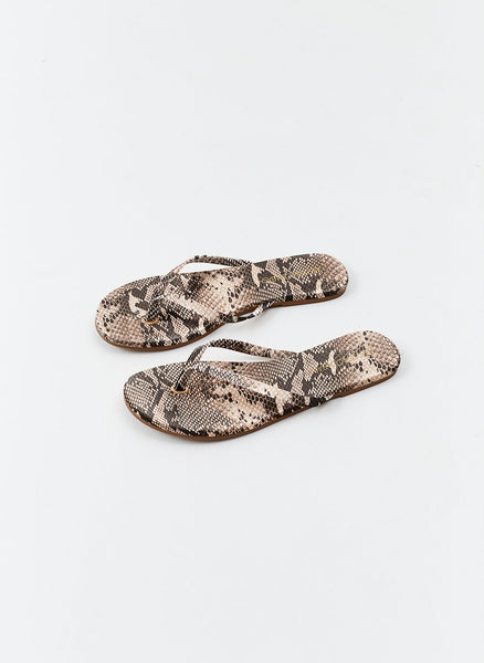 Sandales New Directions – Femme – Taille 9 – Motif Serpent – Ouvertes