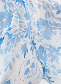 tabitha blue floral dress closeup