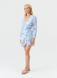 tabitha blue floral dress_model_F