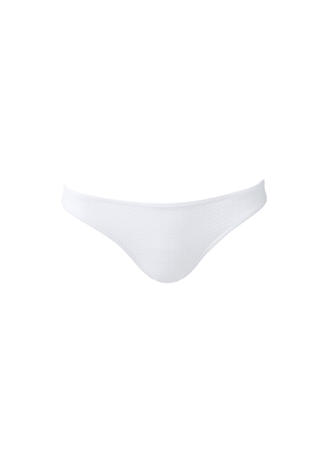 Tenerife White Weave Bikini Bottom 2024 Cutout
