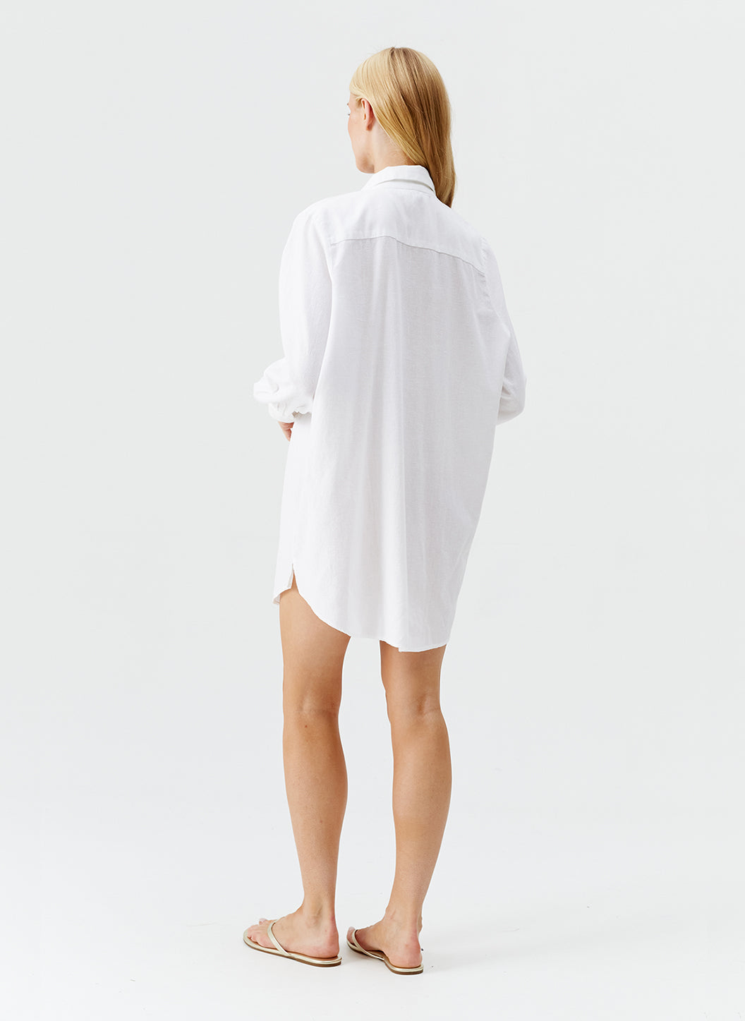 Trixie White Oversized Beach Shirt Kaftan | Official US Site
