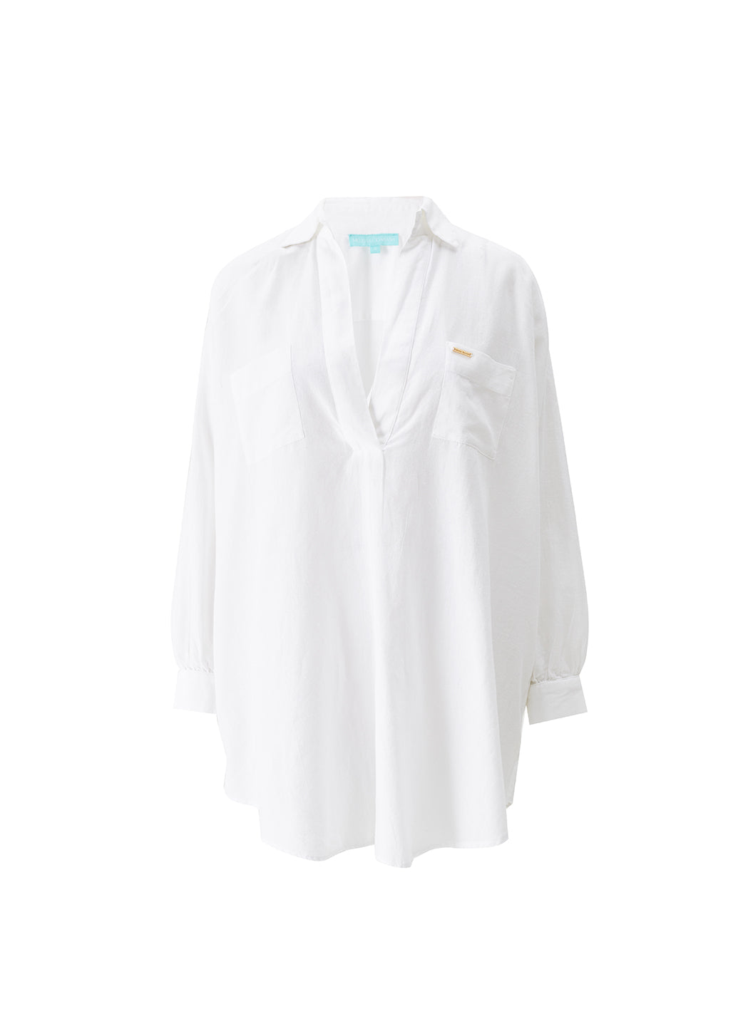 Trixie White Oversized Beach Shirt Kaftan | Official US Site