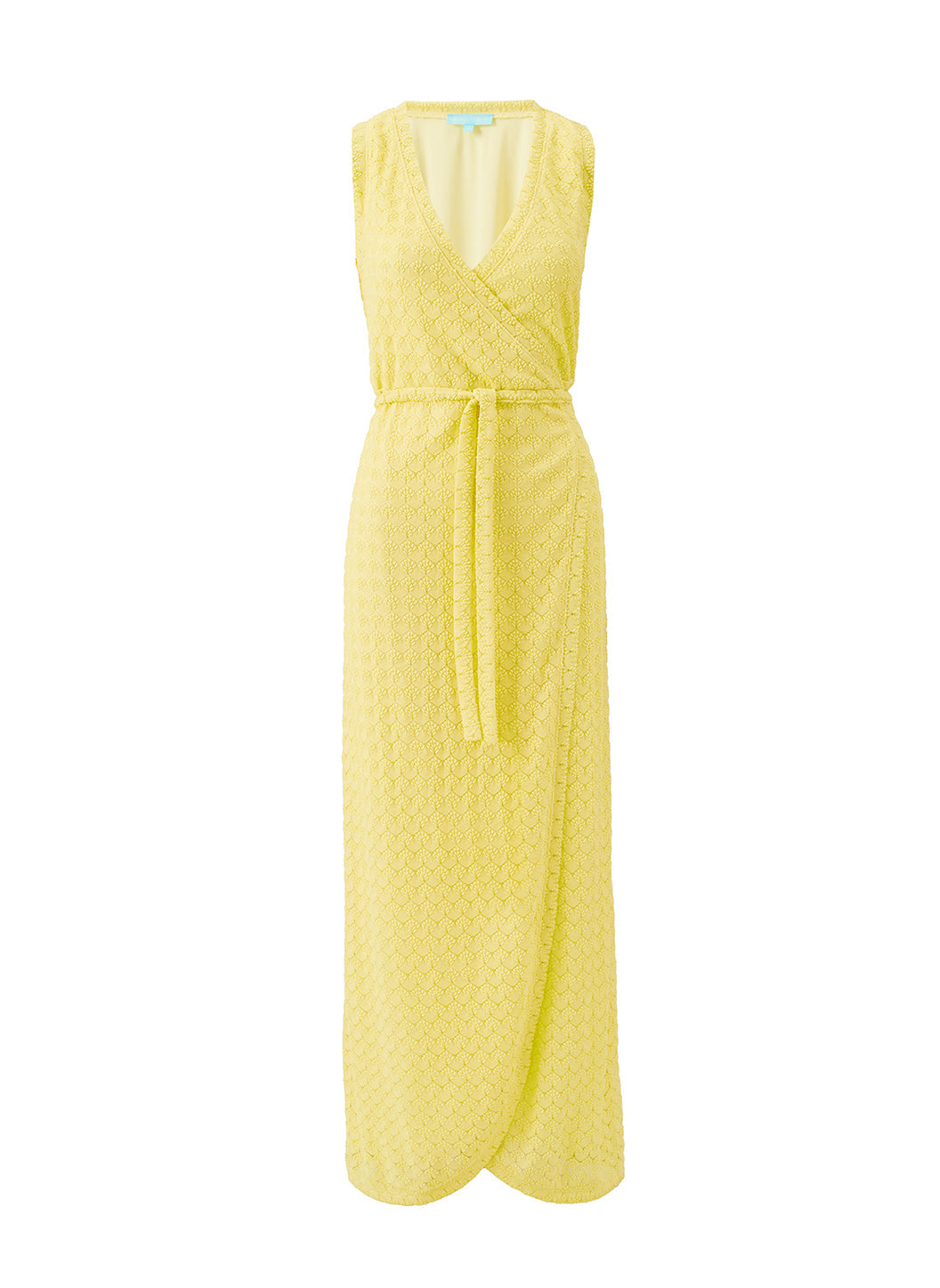Zima Yellow Long Wrap Knit Dress | Official Site