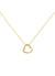 Gold Mini Heart Pendant Necklace