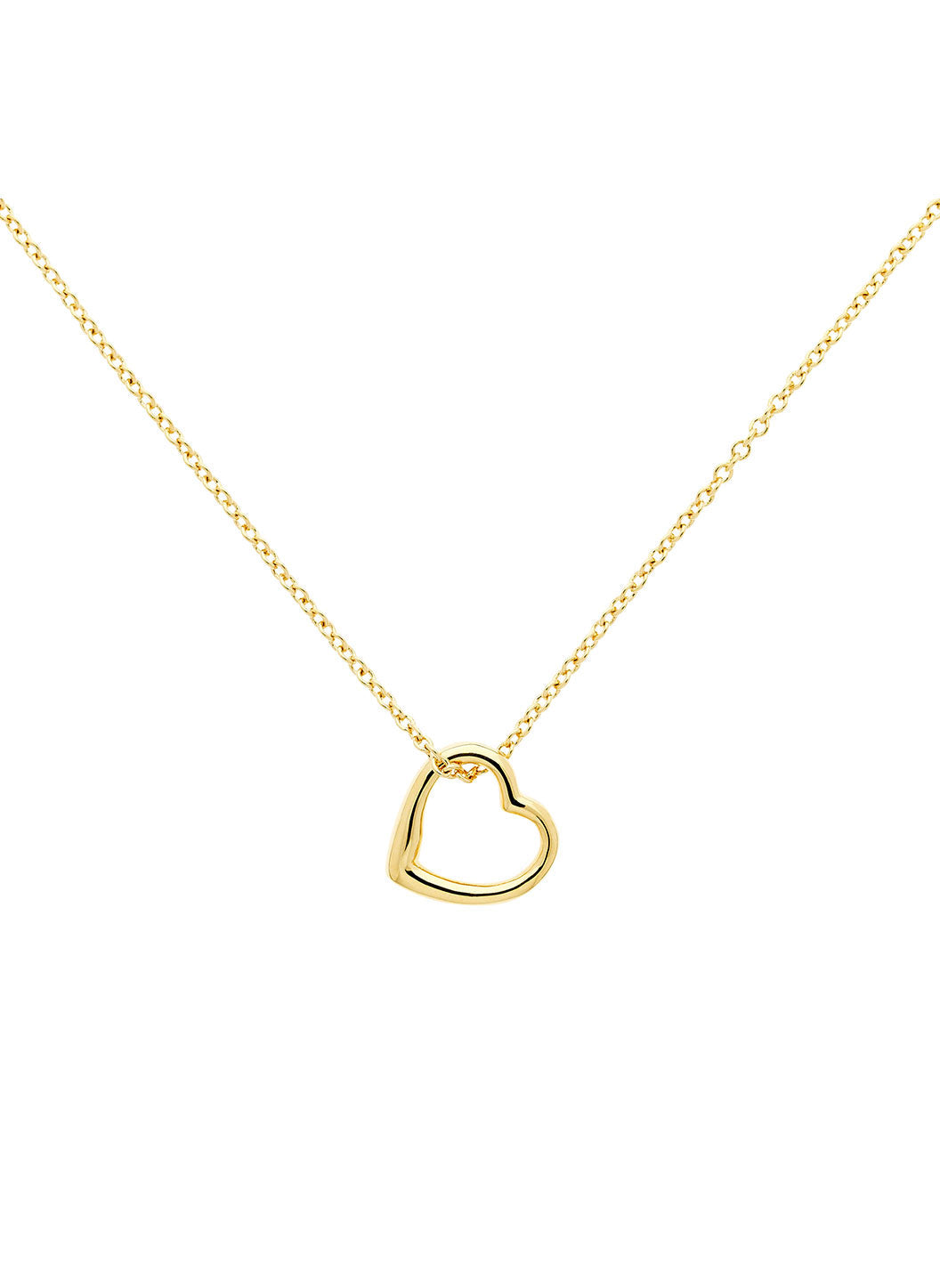 Gold Mini Heart Pendant Necklace