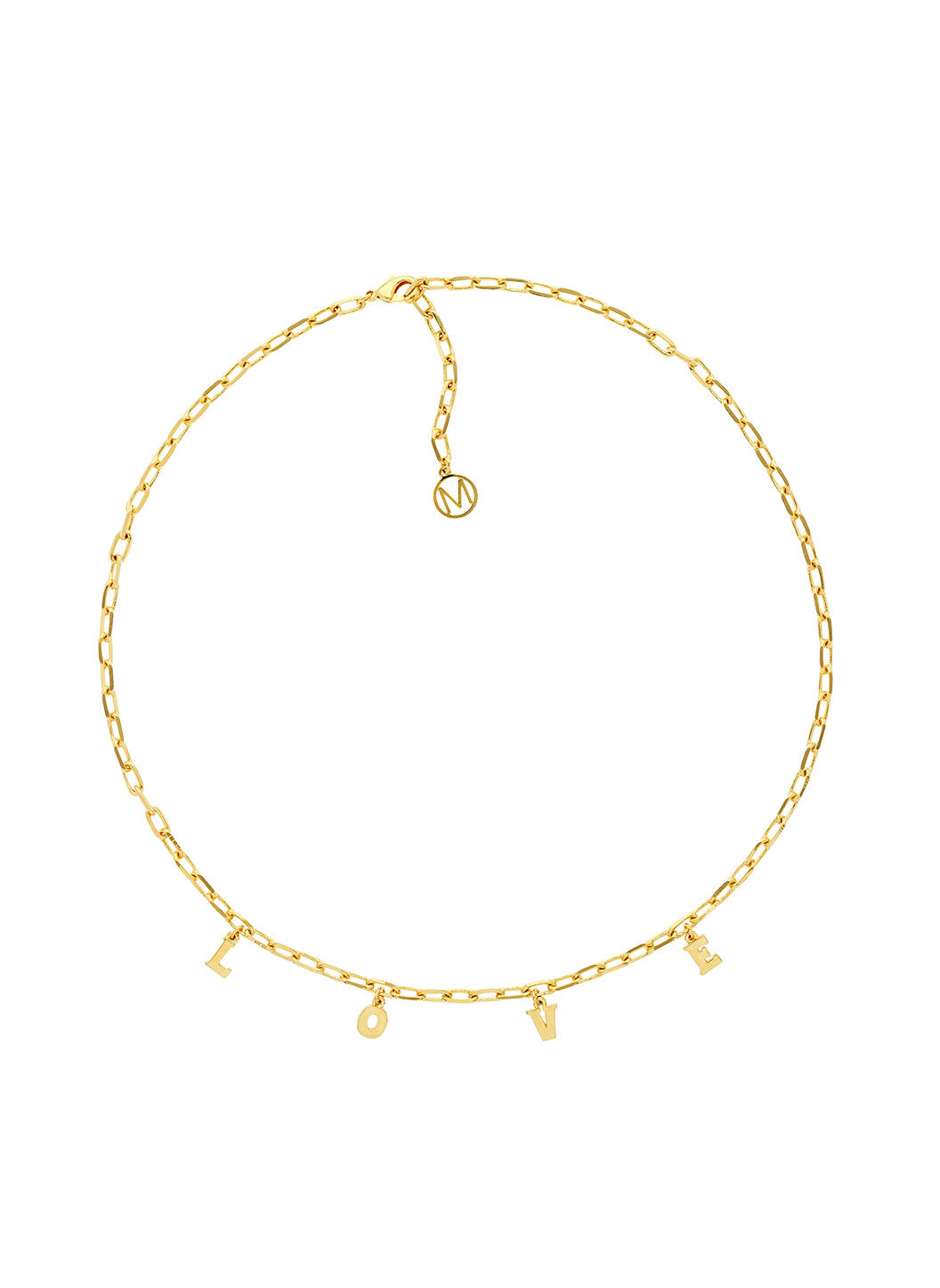 Gold Chain LOVE Necklace