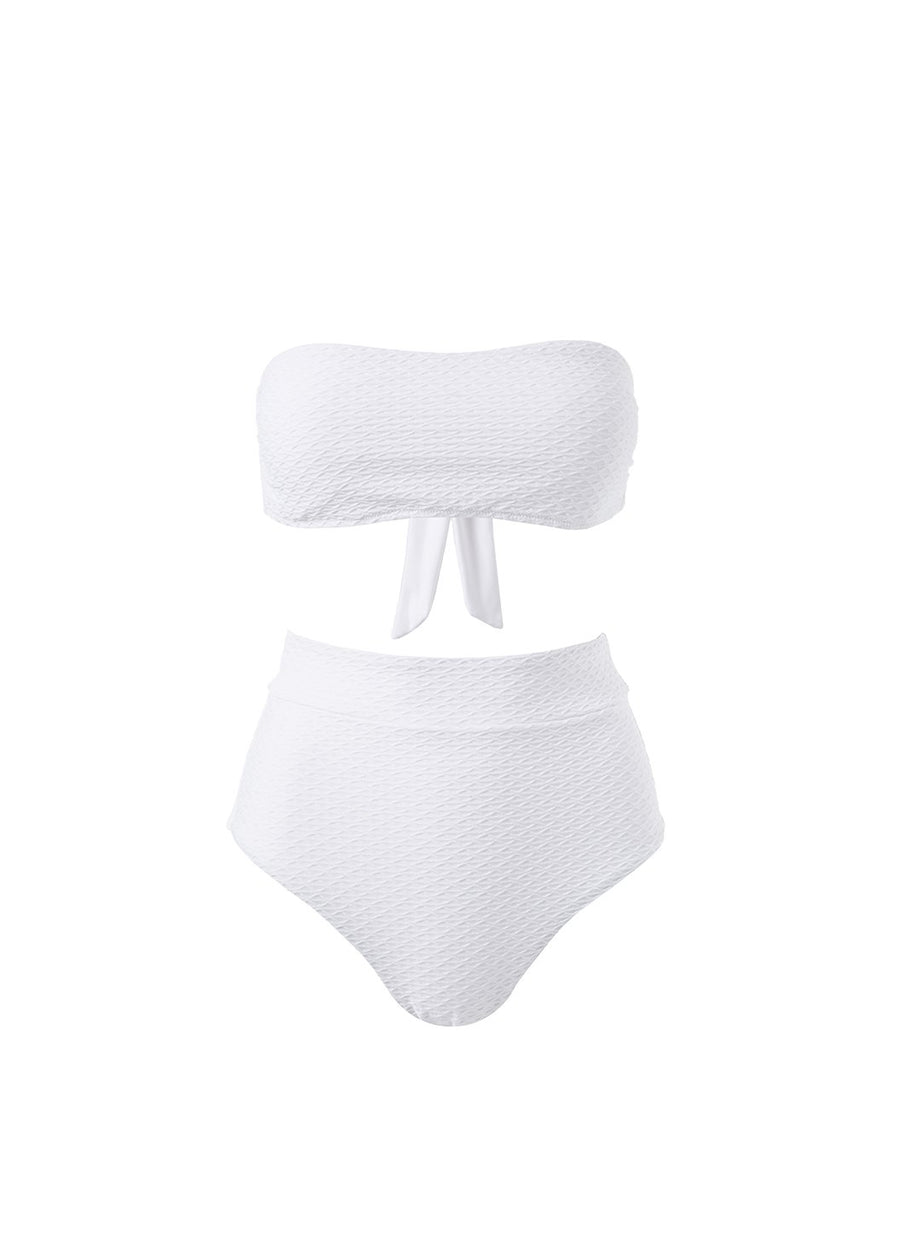 Asia White Waves Bikini