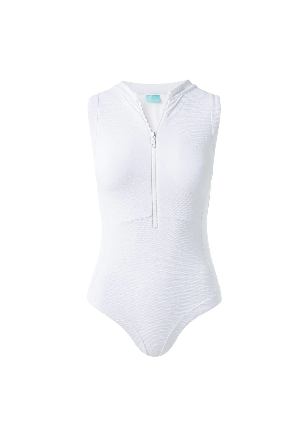 Atlantic White Pique Swimsuit