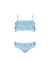 Girls Noemi Blue Floral Bikini cut out