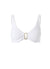Bel Air Ribbed White Bikini Top