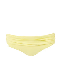 Belair Yellow Ruched Bikini Bottom