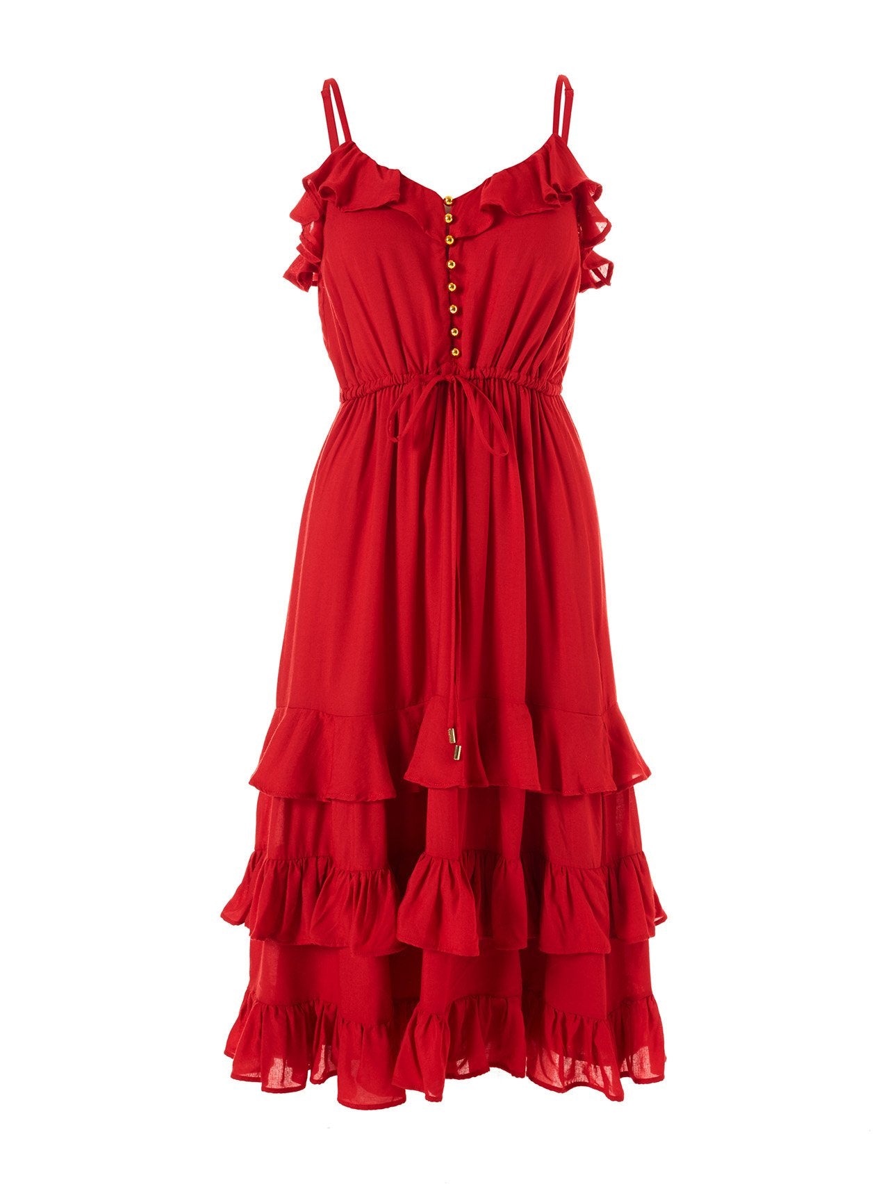 bethan red short dress 