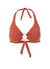 Brussels Cinnamon Halterneck Ring Supportive Bikini Top
