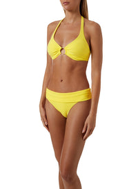 Brussels Lemon Zigzag Bikini Top