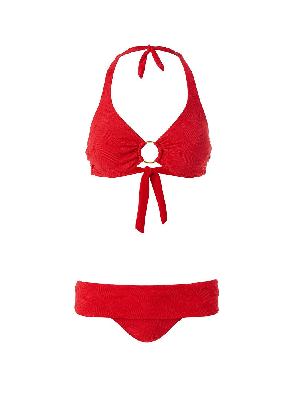 Brussels Red Zigzag Bikini