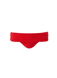 Brussels Red Zigzag Bikini Bottom
