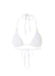 Exclusive Cancun White Ribbed Classic Triangle Bikini Top