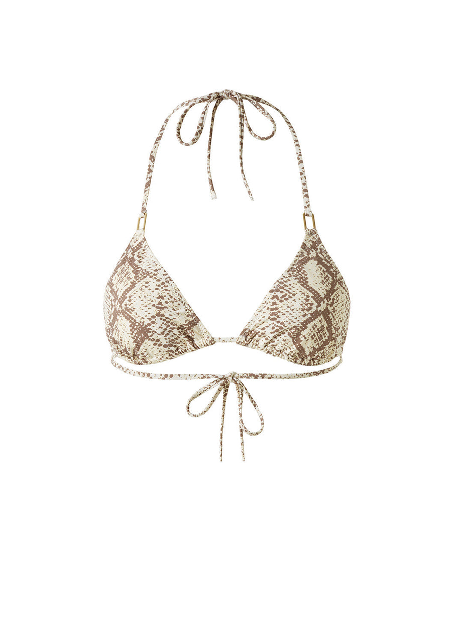 Cancun Snake Bikini Top Cutout