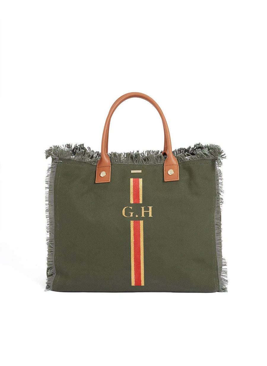 Cap Ferrat Olive Coral/Gold
