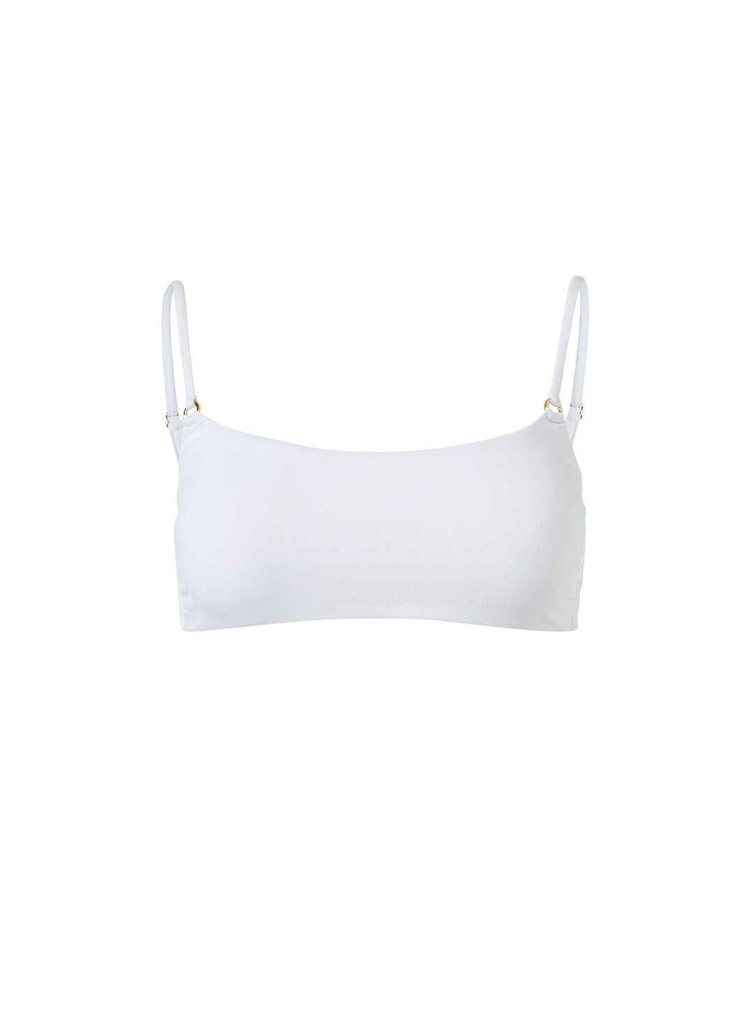 Capri White Bikini Top