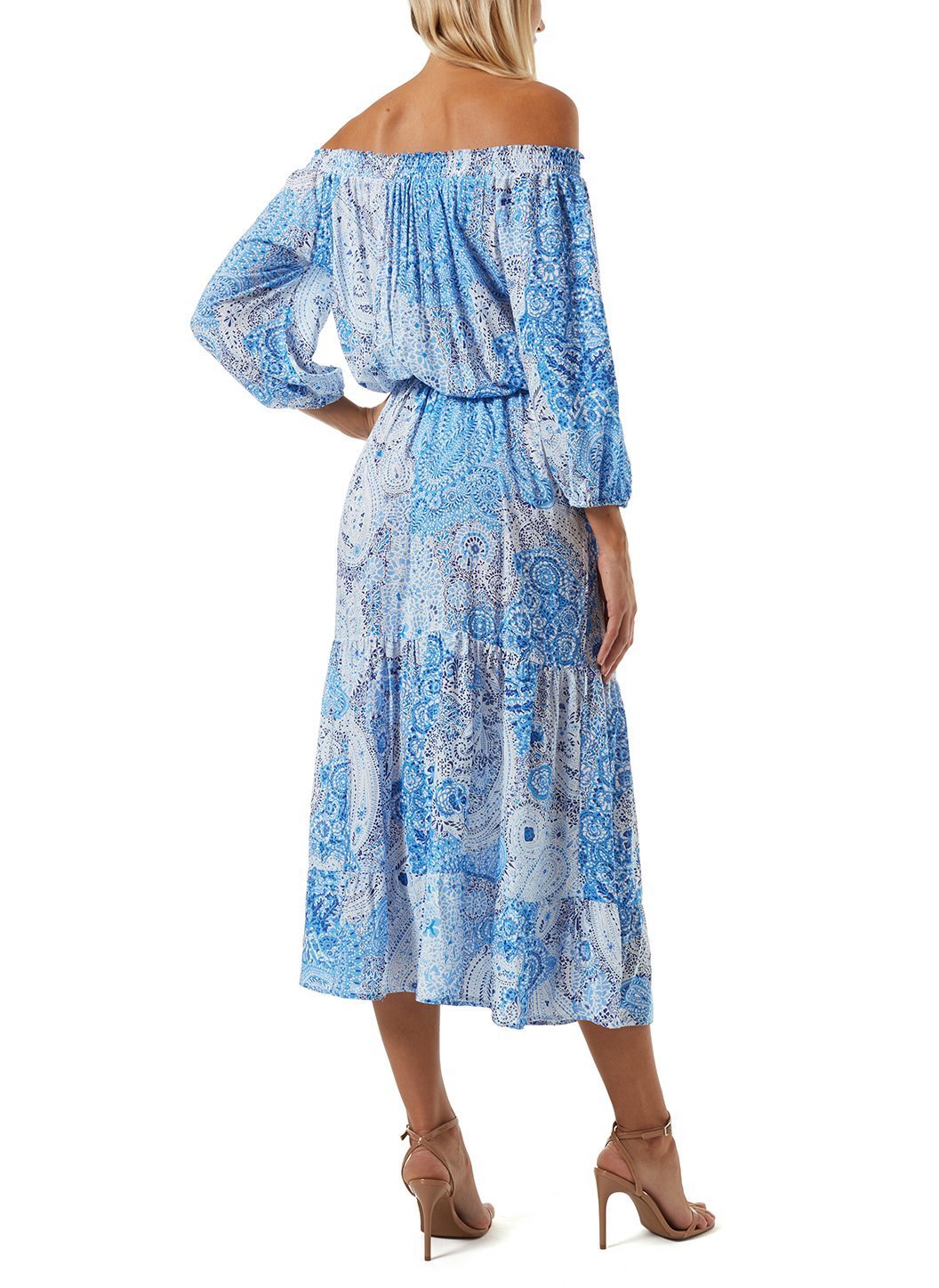 Clube Bossa Okeefe hooed midi dress - Blue
