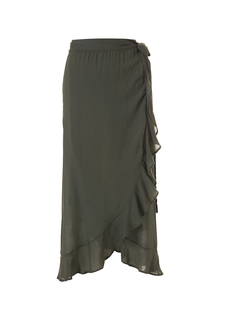 danni olive long skirt 